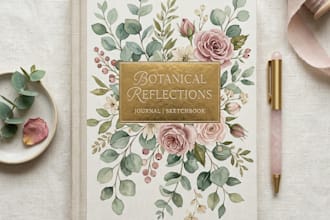 stunning ai journal and notebook cover design