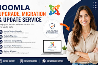 do upgrade, migration, update for joomla website