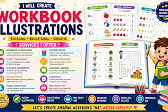 design kindergarten illustration workbook illustration education illustration