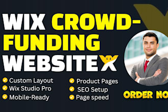 design wix for crowdfunding website