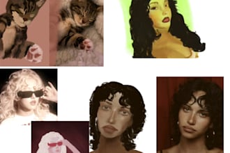 do digital drawings of people or pets