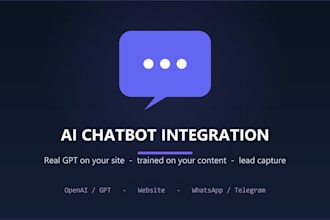 integrate an ai chatbot or gpt assistant into your website or app