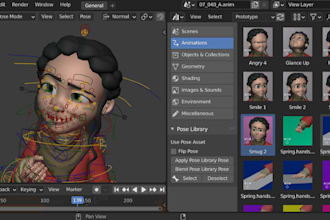 create and fix arkit blendshapes, visemes, facial animation, lips sync, rigging