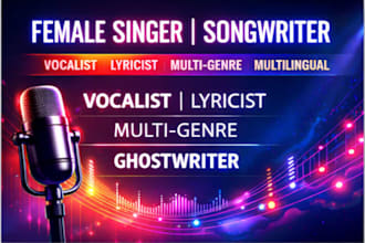 professional female vocalist and songwriter
