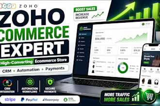 design and setup a high converting zoho commerce online store