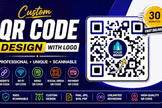 create a custom qr code design with logo in 30 minutes