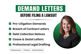 write a demand letter before filing your lawsuit or complaint