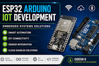 develop esp32 arduino iot projects