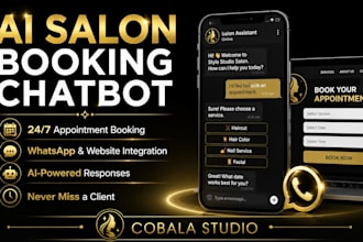 create an ai salon booking chatbot for your hair salon