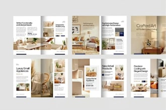 design digital catalog magazine layout editable brochure canva lookbook