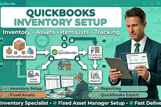 quickbooks inventory asset setup item lists tracking fixed asset manager config