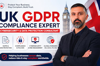 be your UK cybersecurity and gdpr compliance  advisor for firms worldwide