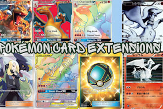 create custom pokemon card extended artwork and binder display art