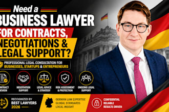 be your business lawyer for contracts, negotiations, and legal support
