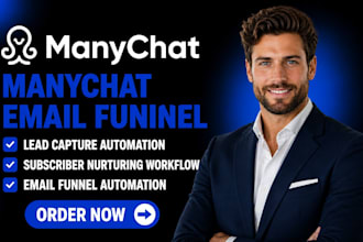 create manychat email funnel and lead capture automation