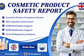 register your cosmetic product, cosmetic compliance, safety datasheet on eu uk