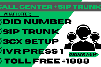 setup twilio sip trunk, 3cx pbx, did numbers, and vapi