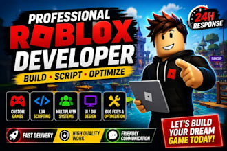 build and script your roblox game in roblox studio