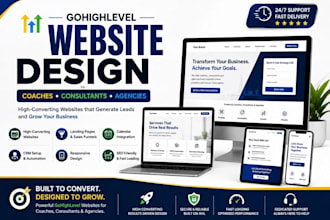 build a professional gohighlevel website for coaches, consultants, and agencies