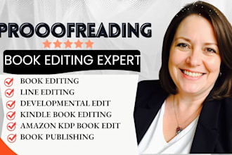 developmental book editor, copy editor, proofread your manuscript for amazon kdp