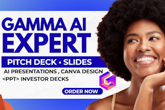 be your gamma ai expert for pitch deck ai presentation canva design prezi slides