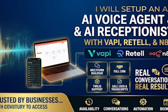be an ai voice agent for calls, booking, and customer support
