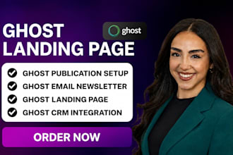 setup ghost newsletter ghost landing page seo paid membership ghost crm
