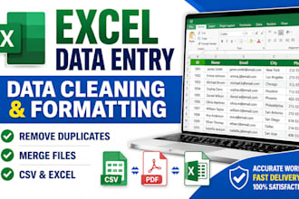 clean excel data, merge CSV files and prepare datasets