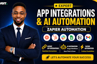build app integrations, ai automation and zapier automation