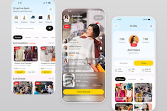 develop ai powered live auction super app, bidding app, marketplace app