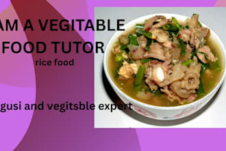 tutor you healthy vegetable cooking and meal preparation