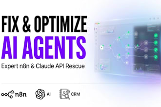 fix and optimize n8n ai agent, meeting automation workflow,claude API, crm setup
