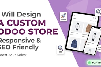 design a responsive and SEO friendly custom odoo website or ecommerce store