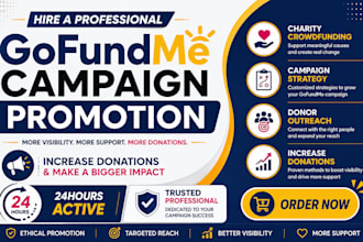 promote your gofundme campaign to reach more donors and supporters