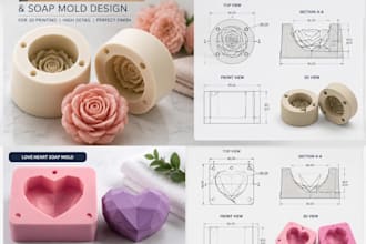 design 3d silicone molds soap molds candle molds and chocolate molds