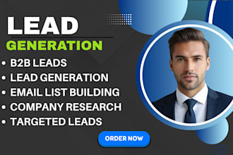 do b2b lead generation email list building business leads
