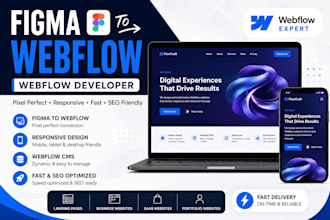 do webflow website design, framer website, figma to webflow, webflow developer