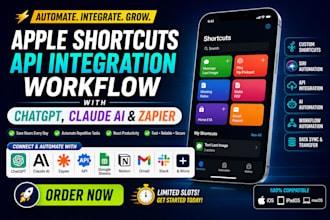 build siri iso shortcut automation for business producivity and task management