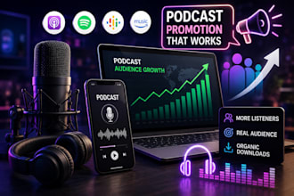 promote your podcast to increase real audience,organic downloads and loyal list