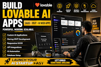 build lovable ai app, saas mvp, ai website, ai agent with lovable