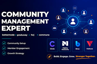 setup community management via commune circle mighty networks bevy viafoura