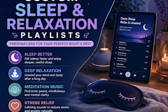 create a personalized relaxation and sleep aid music playlist