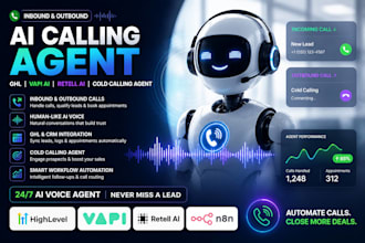 ai calling agent inbound outbound call ghl vapi ai retell ai cold calling agent