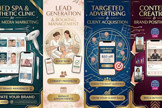 med spa and aesthetic clinic social media marketing manager and lead generation