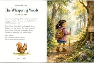 create spot illustrations for children chapter books  amazon KDP watercolor art