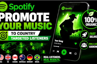 promote spotify to country targeted music listeners