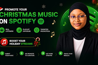 promote your christmas music to spotify listeners and playlist curators