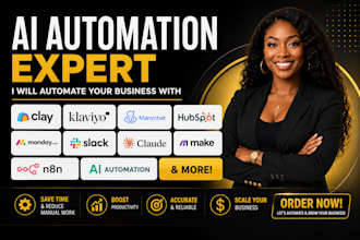 do clay klaviyo manychat hubspot monday crm slack claude make n8n ai automation