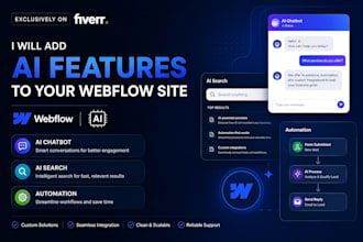 add ai features to your webflow site ai chatbot search and automation