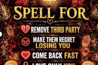 cast permanent break them up, get ex back binding love spell third party removal